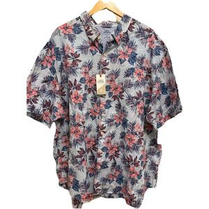 IZOD Saltwater Golf Polo Shirt Mens 3XB Floral Tropical  Hawaiian NWT